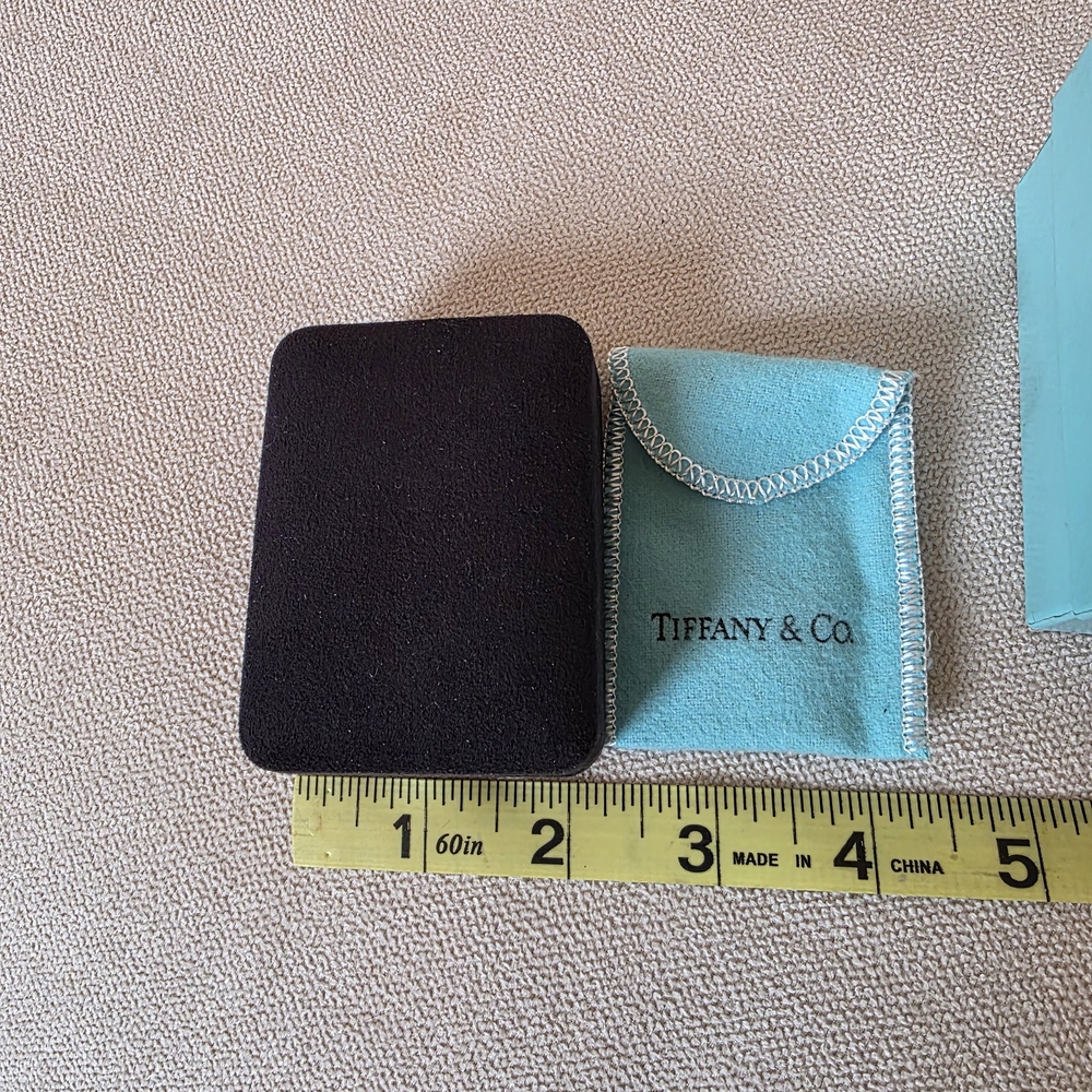 Tiffany & Co. Necklace Case Set w/ Box & Pouch - 2.25” x 3” - Picture 5 of 6